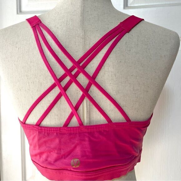 LIVI Active Low Impact Wicking Sports Athletic Bra 16 Bright Pink - Picture 5 of 5